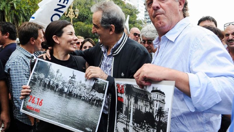 Consigna de la Memoria: "Sin derechos no hay democracia"