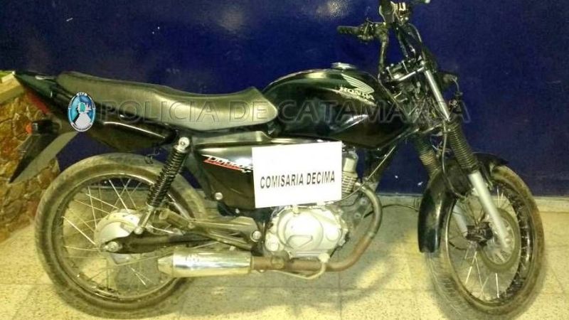 Secuestraron una moto abandonada
