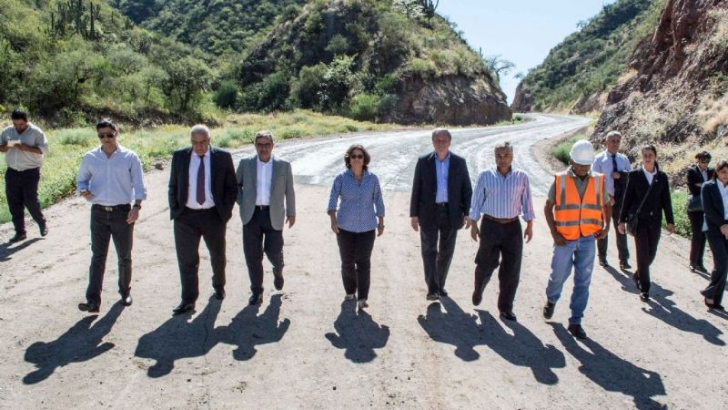 El vicegobernador en la Quebrada de Moreira