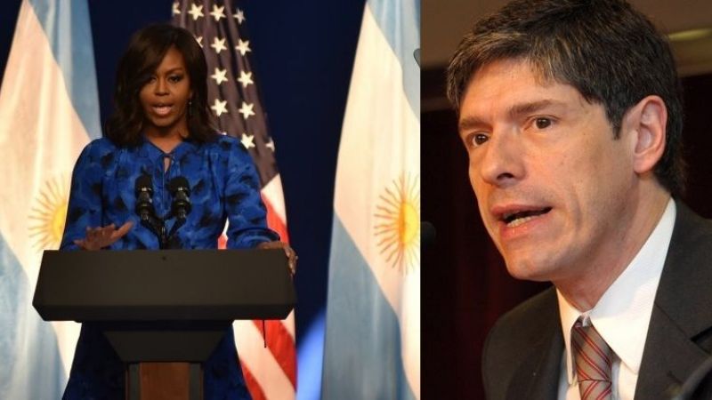 Michelle Obama elogió ley del senador kirchnerista Abal Medina