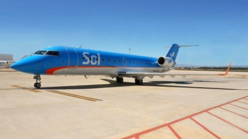Compañía aérea Sol anunció el cese de sus operaciones