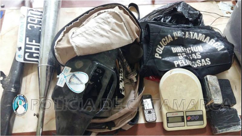 En procedimientos anti drogas, secuestran un kilo de marihuana