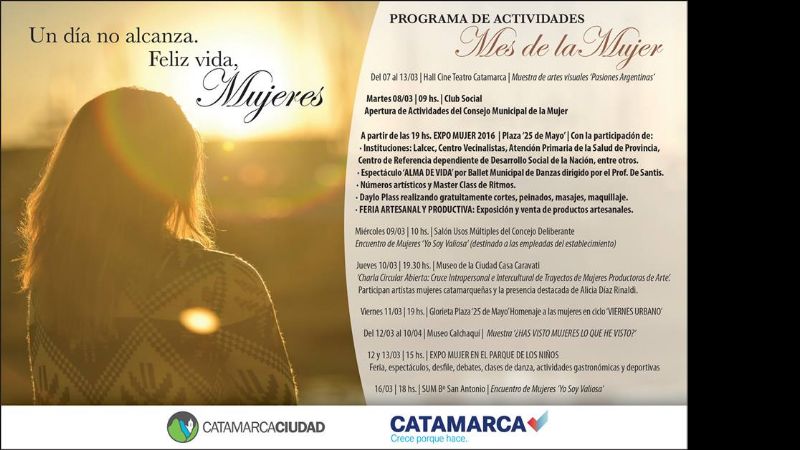 Continúan las actividades por el Mes de la Mujer en la Capital
