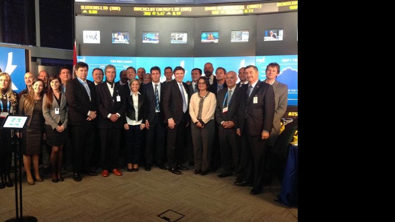 La Gobernadora visitó la Bolsa de Valores de Toronto