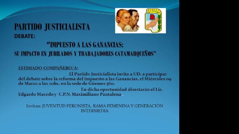 Disertación sobre el Impuesto a las Ganancias‏