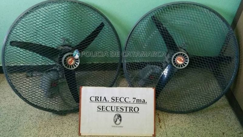 Recuperaron dos ventiladores y demoran a dos adolescentes