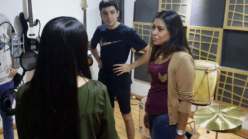 Marcelo Dellamea en el Estudio de Grabación de la Vicegobernación