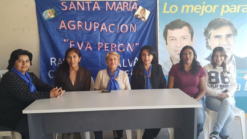 Se lanzó la agrupación “Eva Perón” en Santa María