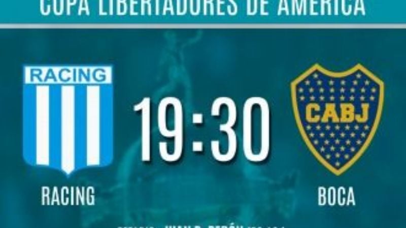 Racing y Boca en un duelo clásico, esta vez por la Libertadores