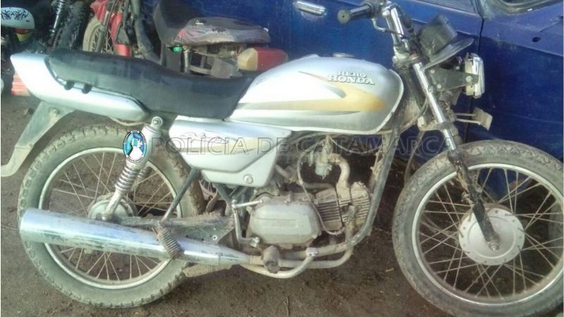 Recuperan una motocicleta en Recreo