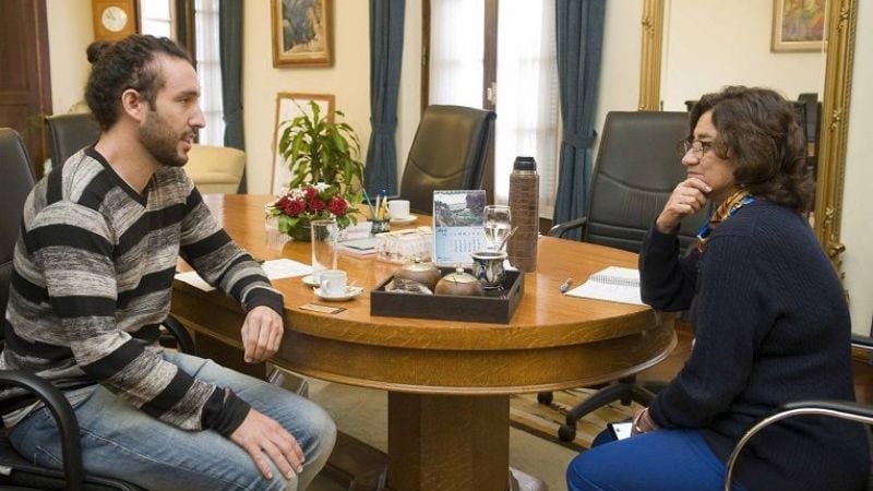 Lucia recibió al músico local Juan Ignacio Molina