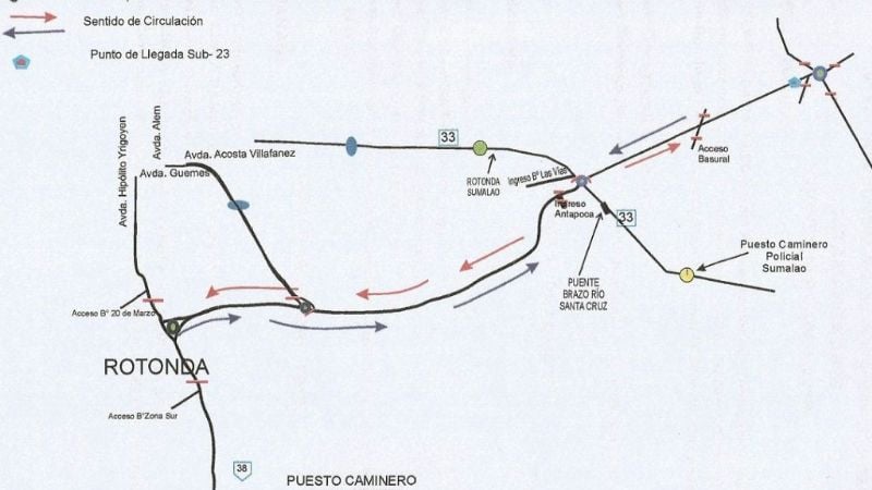 Cierran las Circunvalación desde el CIC Sur hasta El Bañado