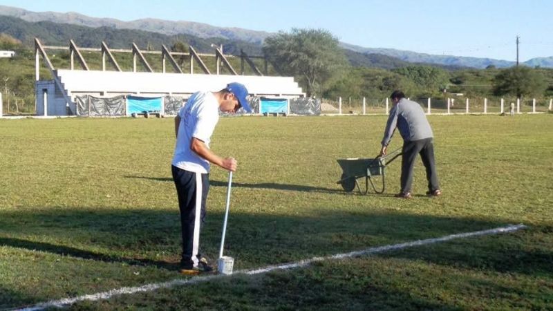 Todo listo en La Merced para el acto inaugural del fútbol chacarero