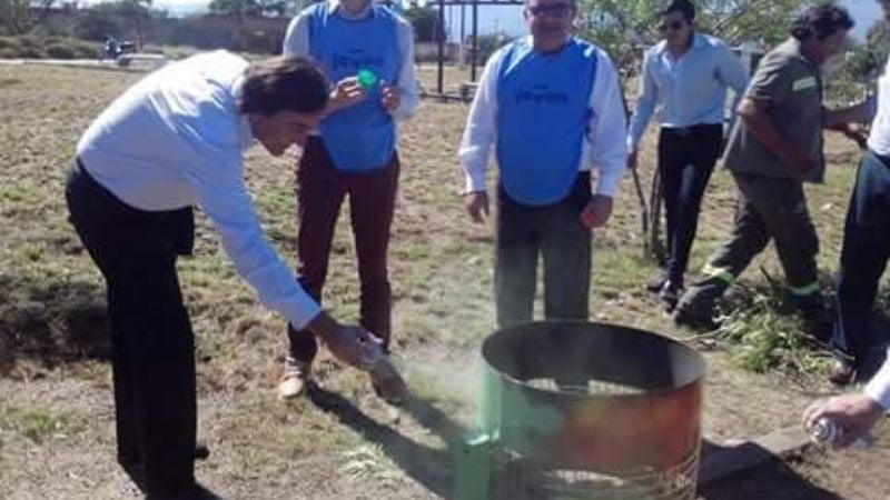 Jalil junto a la “Petu” Castillo y Capdevilla