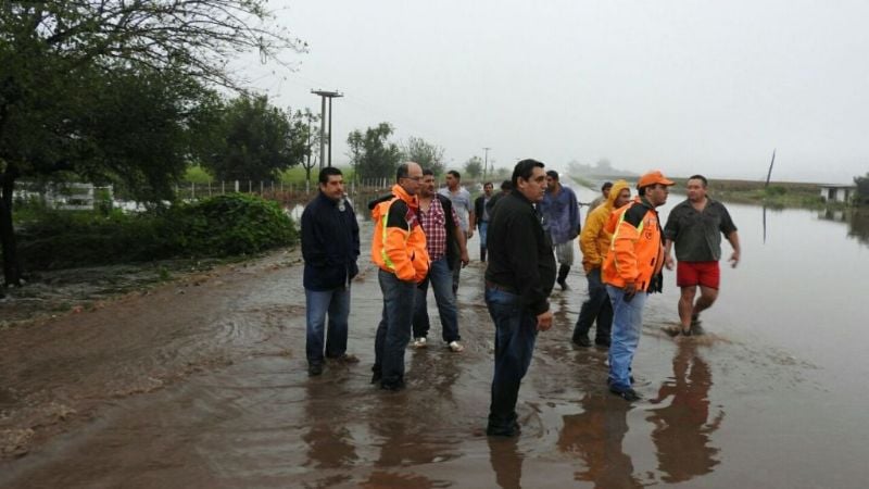 Creció el río en Los Altos y debieron evaucar familias