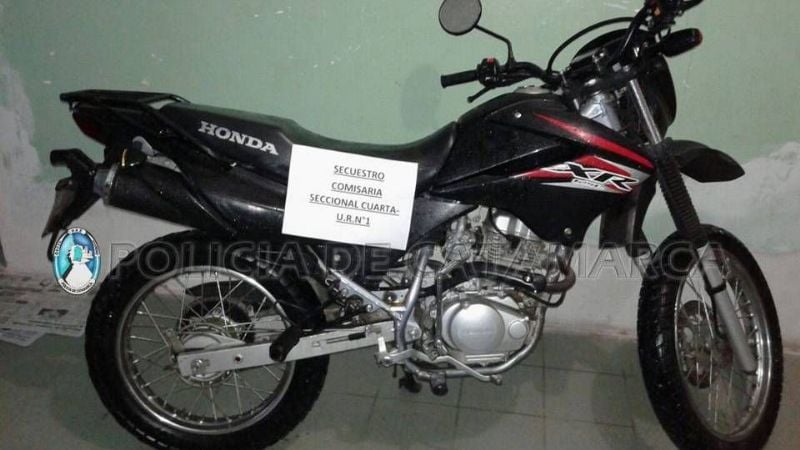 Secuestraron una moto abandonada