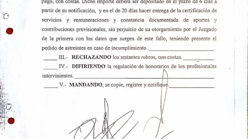 Sarita, la doméstica que reclama indemnización a la familia Urtubey Mera