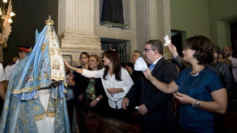 Se realizó la Bajada de la Virgen