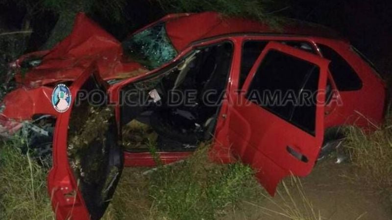 Embistió a un animal suelto en la ruta