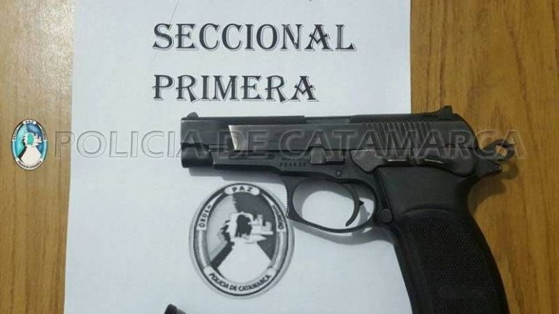Aprehendieron a un sujeto y secuestran un arma de fuego