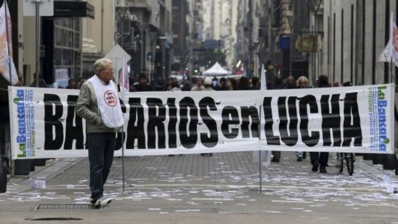 Bancarios paran el próximo viernes 17 en todo el país