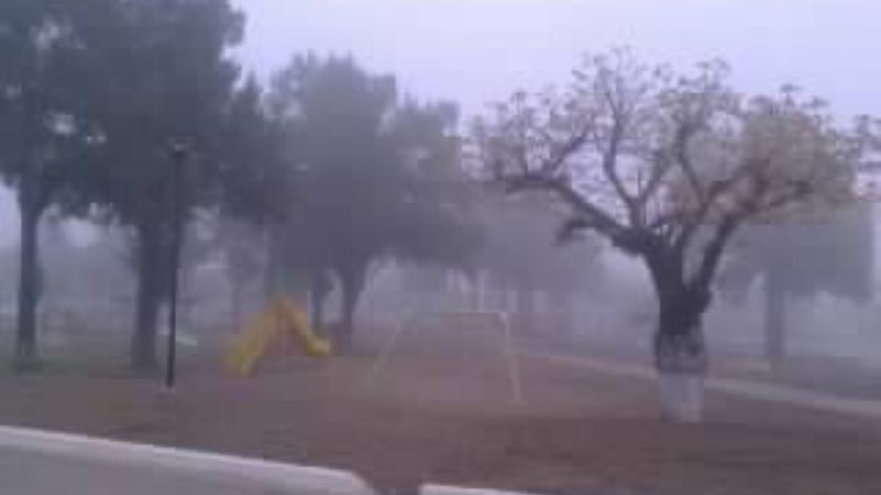 Nuevamente llego el frío y apareció la neblina en El Alto
