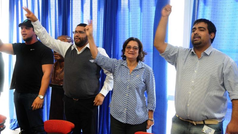 Lucía en el Congreso de la JP