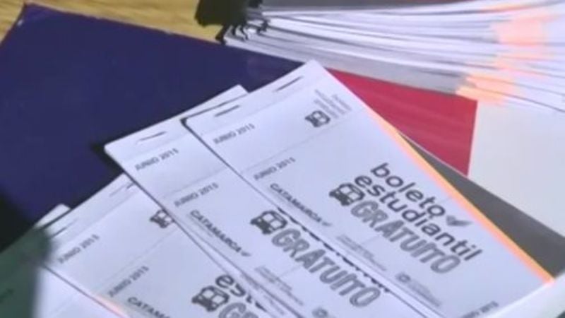 Boleto estudiantil gratuito en Andalgalá