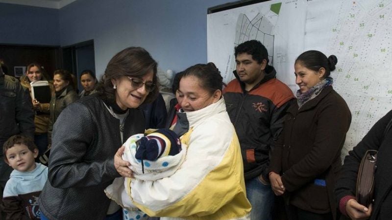 Lucía visitó a vecinos del sur capitalino