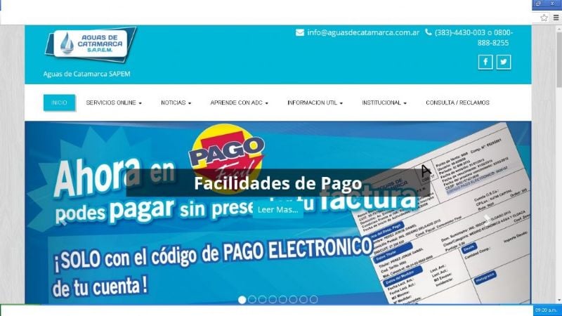 Nuevas implementaciones digitales de Aguas de Catamarca