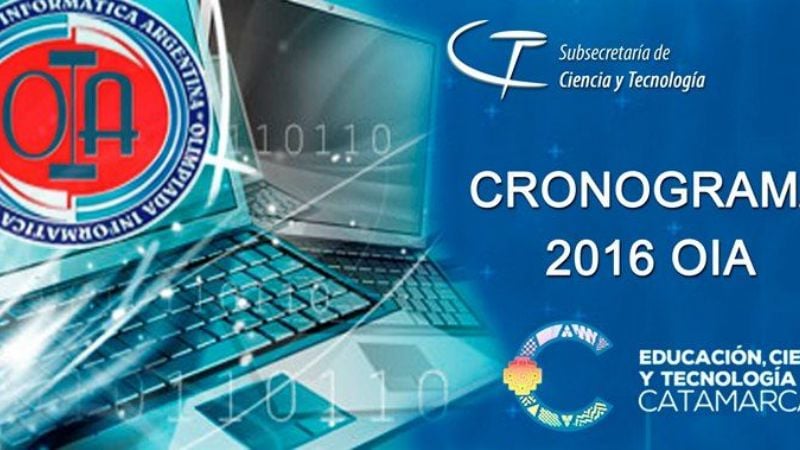 Cronograma de Olimpiadas de Informática 2016