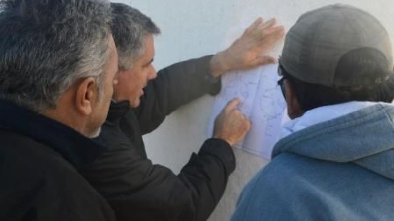 Recorrido de obra por Loma Negra