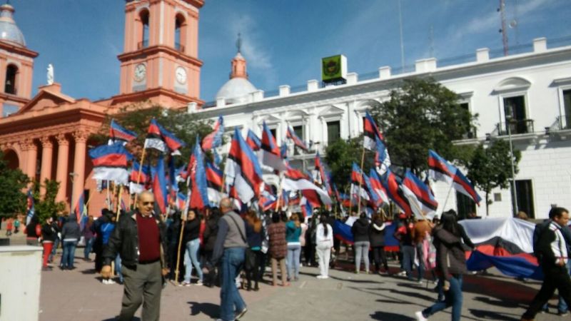 Manifestación en Casa de Gobierno