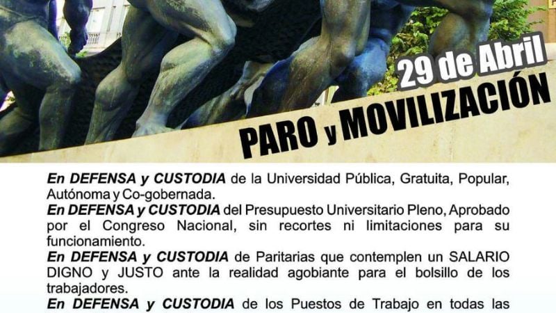 Paran los no docentes universitarios