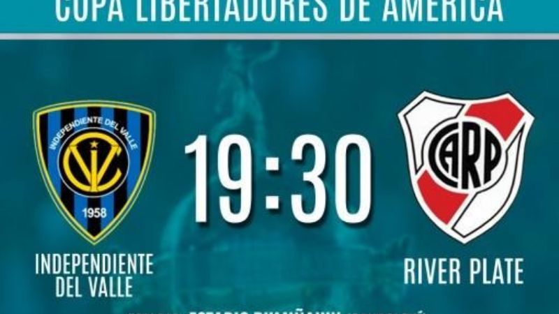River inicia los 8vos. en Ecuador ante Independiente del Valle
