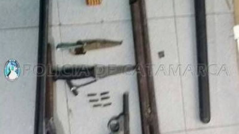 Secuestran armas de fuego en Recreo