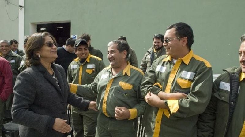 La Gobernadora participó de brindis en la EC SAPEM