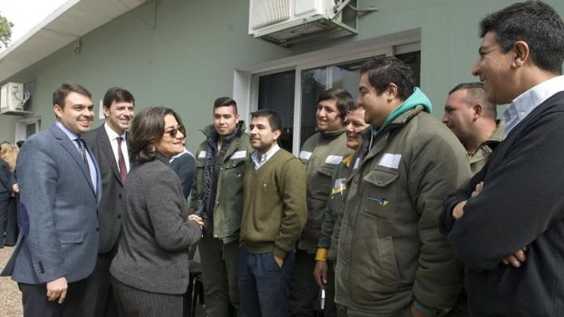 La Gobernadora participó de brindis en la EC SAPEM