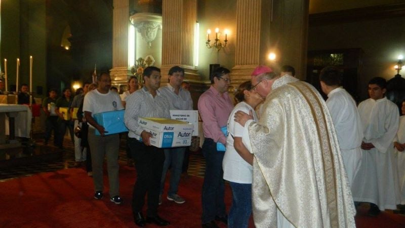 Trabajadores de la Salud‏ rindieron homenaje a la Virgen