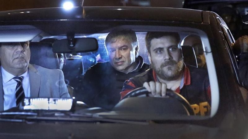 Lázaro Báez ya está frente al el juez Casanello