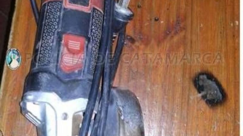 Intentaba vender una amoladora