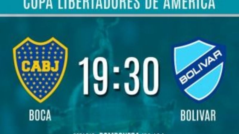Boca  recibe al Bolívar en busca de la segunda fase de la Copa