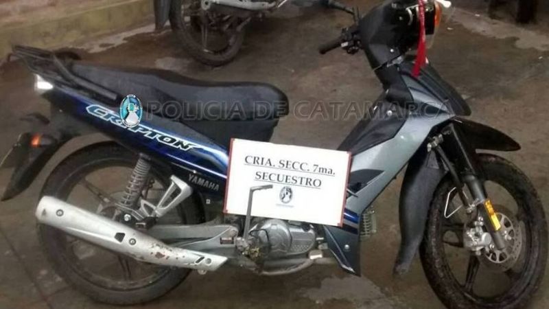 Sustrajo una motocicleta y lo aprehendieron