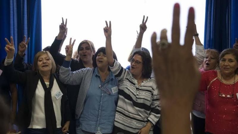 Mujeres Peronistas en apoyo a Lucía y con críticas al gobierno nacional
