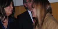 CUMPLIDORA. Miriam Juárez fue la única legisladora nacional del FCyS presente.  