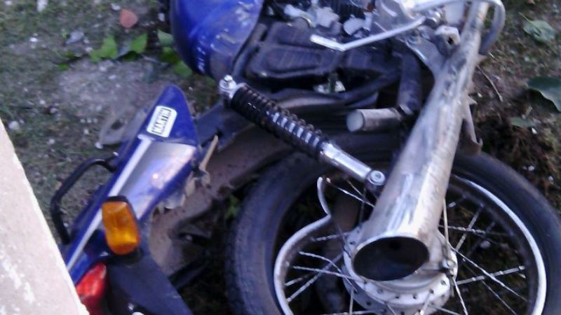 Derrapó y terminó en el hospital