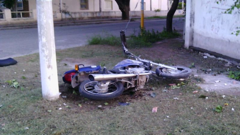 Derrapó y terminó en el hospital