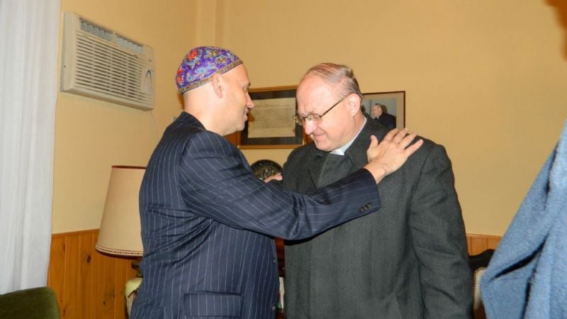 Urbanc con el rabino Sergio Bergman