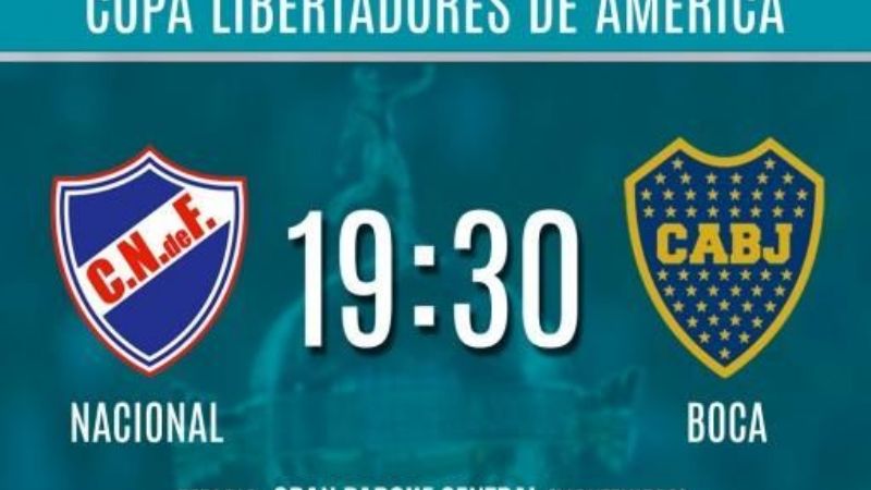 Boca visita a Nacional por los 4tos. de final de la Copa Libertadores
