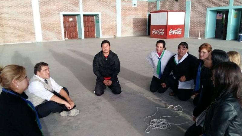 Docentes de Valle Viejo hicieron una sentada
